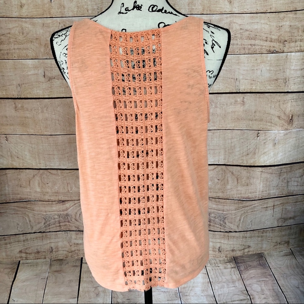 Lucky Brand Peach Color Sleeveless Top Size S